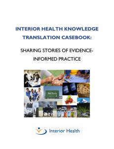 interior health knowledge translation casebook