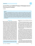 Current views on antidotal therapy in managing cases of poisoning