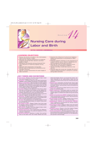 Nursing Care during Labor and Birth