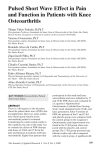 Pulsed Short Wave Effect in Pain and Function in Patients with Knee