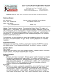 Referral Report Lake Country Veterinary Specialist