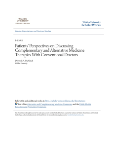 Patients` Perspectives on Discussing