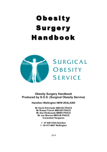Obesity Surgery Handbook