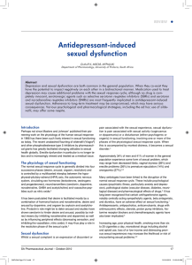 Antidepressant-induced sexual dysfunction