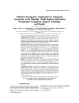 Palliative Forequarter Amputation for Metastatic Carcinoma to the