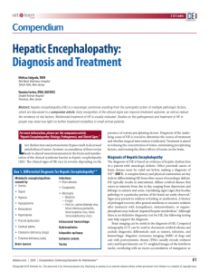 Hepatic Encephalopathy: Diagnosis and Treatment