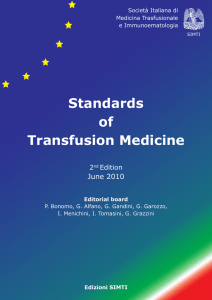 Standards of Transfusion Medicine
