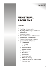 menstrual problems