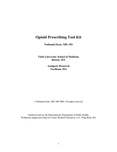 Opioid Prescribing Tool Kit