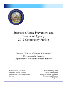 2012 Community Profile Prescription Drug Abuse in