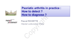 Psoriatic arthritis in practice : How to detect