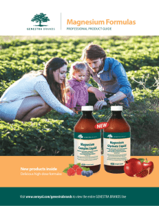 the Genestra Brands Magnesium Brochure