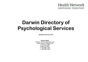 Darwin Directory of Psychological Services