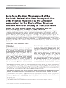 Long-term medical management of the pediatric patient