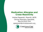 Medication Allergies and Cross-Reactivity