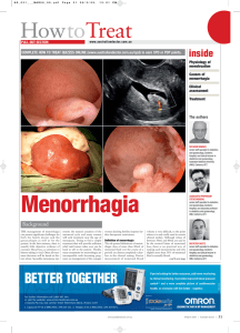 Menorrhagia - Australian Doctor
