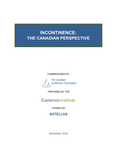 Incontinence - Canadian Continence Foundation