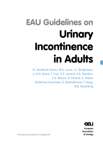 Urinary Incontinence in Adults - European Association of Urology