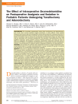 The Effect of Intraoperative Dexmedetomidine on Postoperative