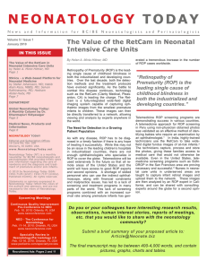 January - Neonatology Today