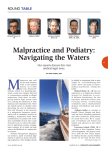 Malpractice and Podiatry: Navigating the Waters