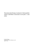 Neuromuscular therapy treatment of subscapularis muscle