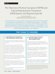 The Narcotics Monitoring System (NMS) and Opioid Maintenance