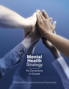 Mental Health Strategy for Corrections