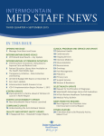 MED STAFF NEWS - Intermountain Physician