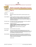 MAT Counselor Education Course Part 2