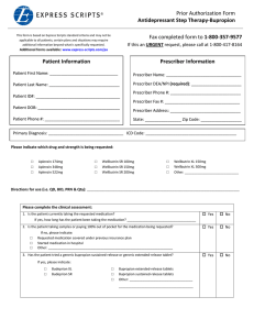 Prior Authorization Form Antidepressant Step