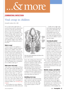 Viral croup in children - CEConnection for Allied Health