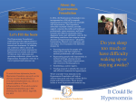 2015 Hypersomnia Foundation Brochure