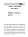 Zyprexa/Zyprexa Zydis (olanzapine)