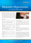 Idiopathic Hypersomnia - Living With Hypersomnia
