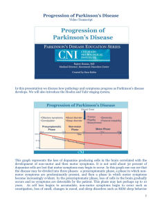 Progression of Parkinson`s Disease