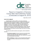Report on Inspection of Sonoma County Main Adult Detention Facility