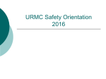 URMC Safety Orientation 2016 - Upson Regional Medical Center