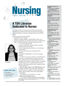 A TOH Librarian Dedicated to Nurses