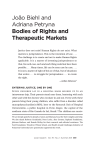 Bodies of Rights and Therapeutic Markets