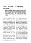 Silent Suicide in the Elderly