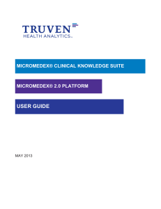 Micromedex User guide