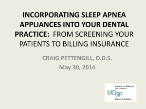 incorporating sleep apnea appliances into