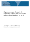 Hyperbaric oxygen therapy in the treatment of diabetic foot ulcers