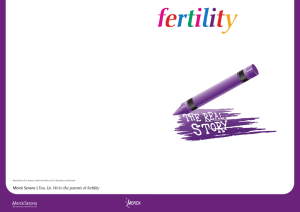 Fertility - The Real Story - International Consumer Support for