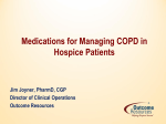 Medications for Managing COPD in Hospice Patients