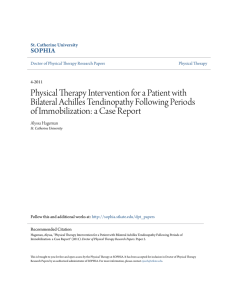 Physical Therapy Intervention for a Patient with Bilateral