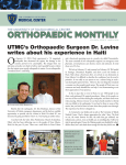 ORTHOPAEDIC MONTHLY - UT Health : The University of Toledo