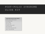 post-polio syndrome slide kit