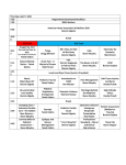 Thursday EMSU Schedule